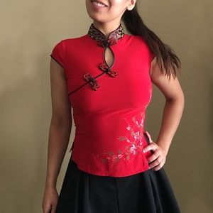 Silk Chinese Style Blouse